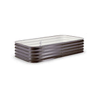 Greenhaus Gardening Raised Garden Bed Kit, 15" Steel Planter for Home Vegetables