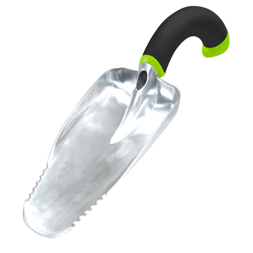 Greenhaus Gardening Ergonomic Scooper for Soil, Mulch, and Potting Mix