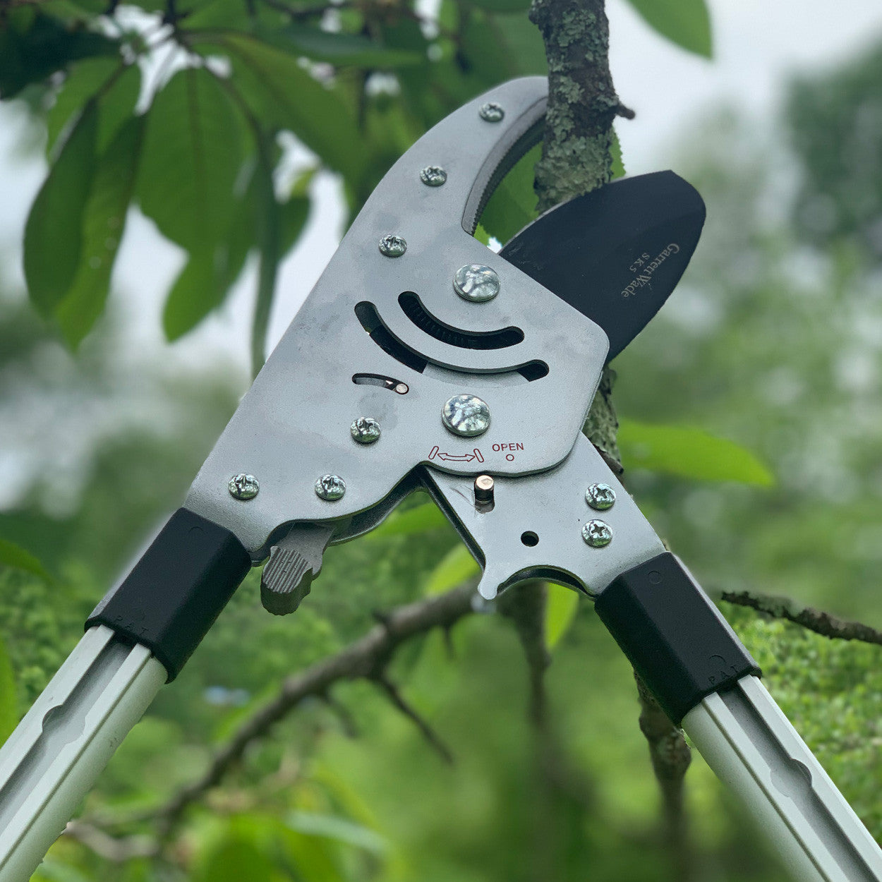 Greenhaus Gardening Ratcheting Pruning Set for Powerful Garden Cutting