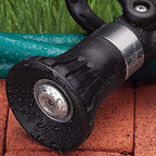 Greenhaus Gardening Garden Hose Nozzle – Adjustable Spray with Quick Flow Control