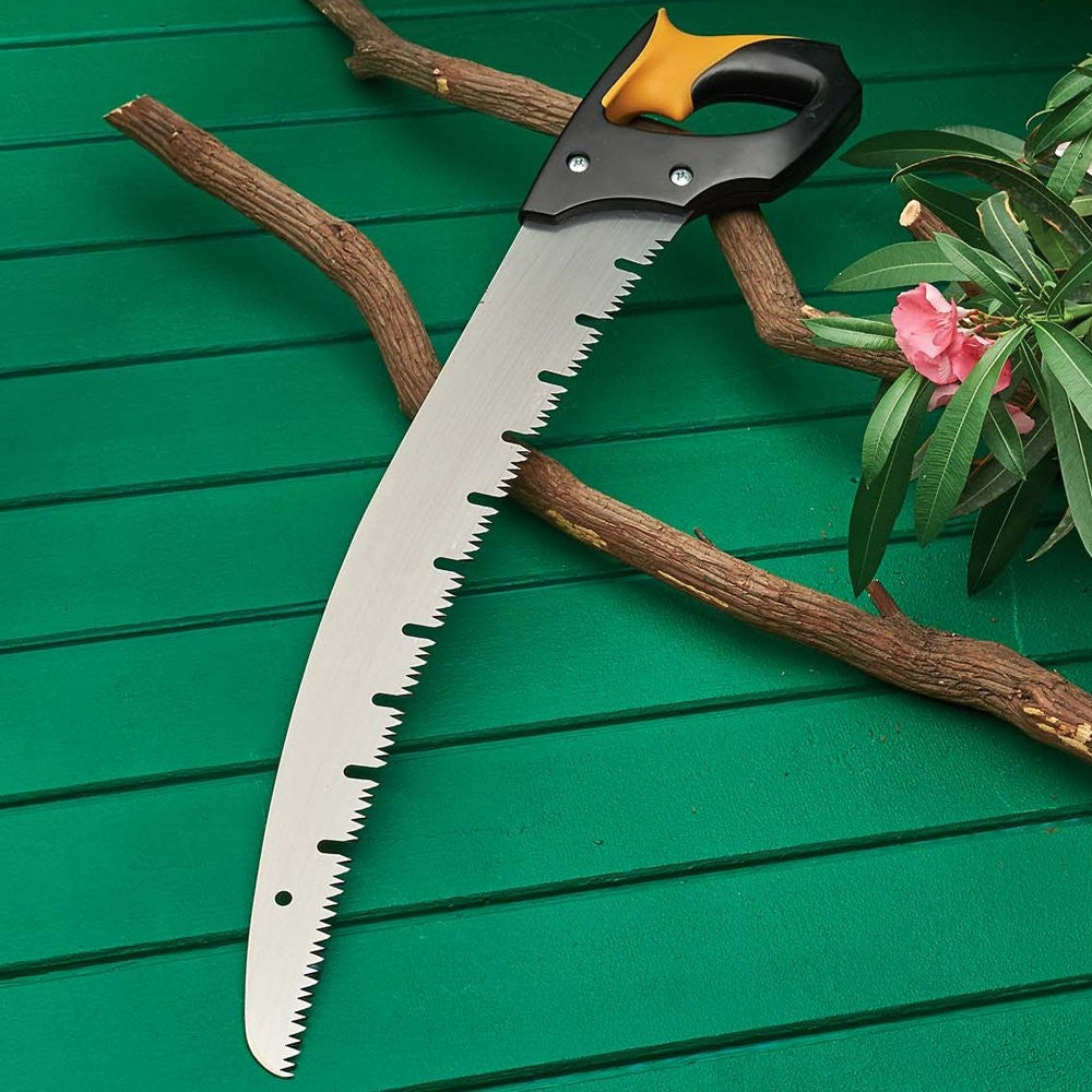 Greenhaus Gardening Pruning Saw & Pole Pruner Set for High Branch Cutting