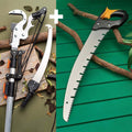 Greenhaus Gardening Pruning Saw & Pole Pruner Set for High Branch Cutting