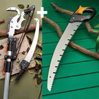 Greenhaus Gardening Pruning Saw & Pole Pruner Set for High Branch Cutting