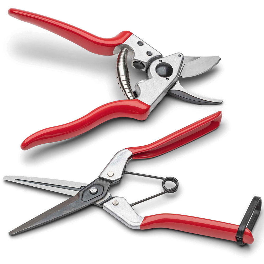 Greenhaus Gardening Hand Pruner Set for Leaves, Stems and Vines