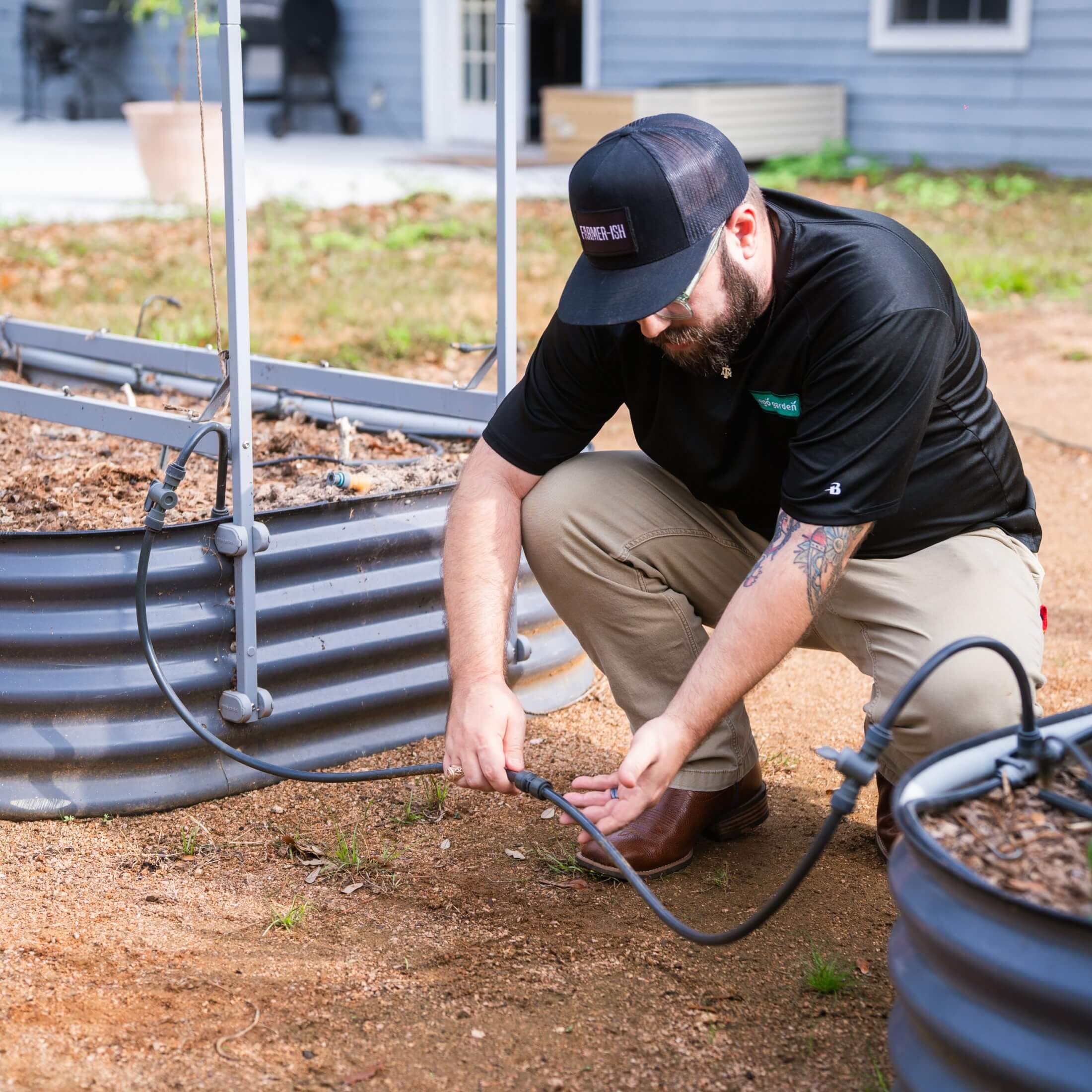 Greenhaus Gardening Drip Irrigation Main Hose 40FT for Outdoor Garden Systems