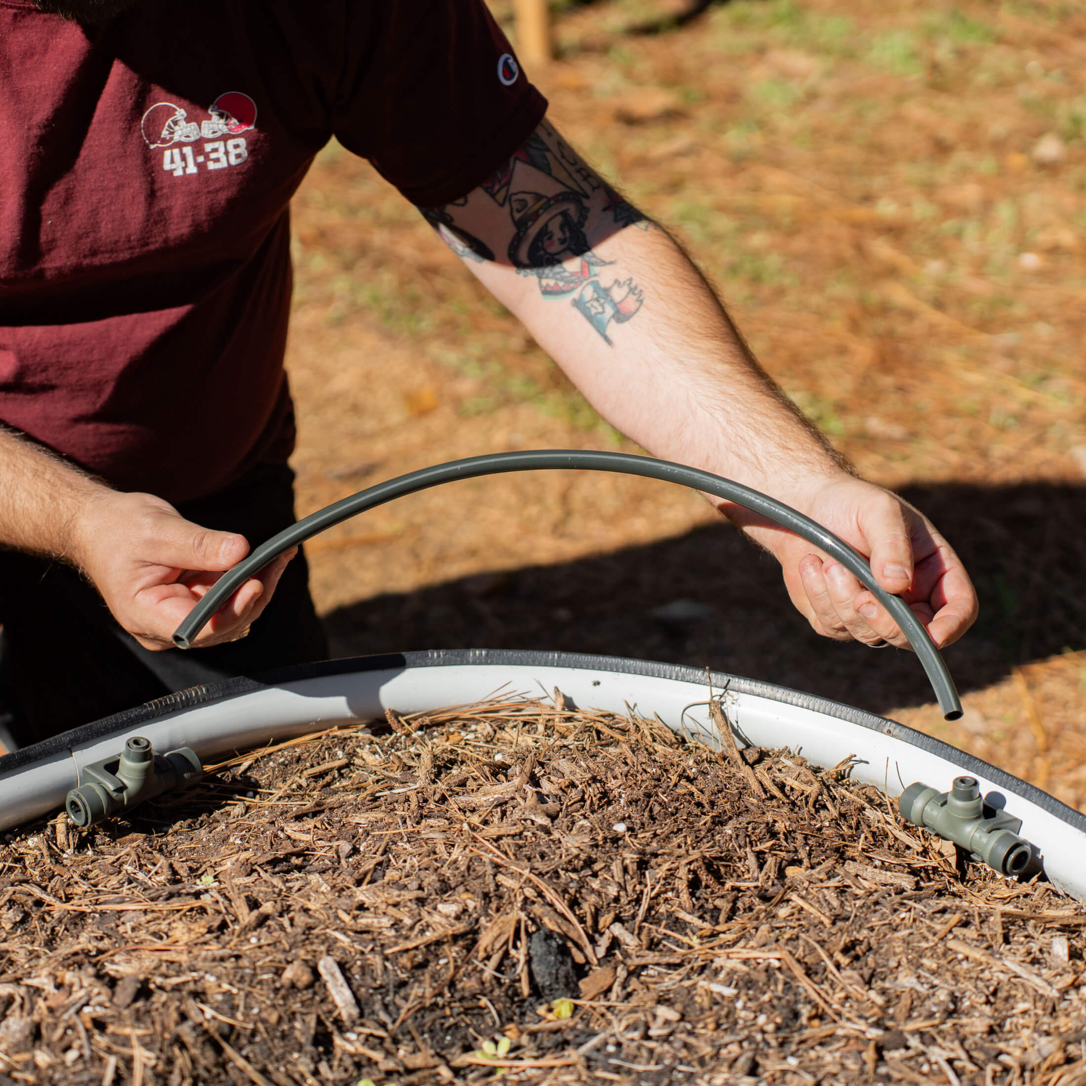 Greenhaus Gardening Drip Irrigation Main Hose 40FT for Outdoor Garden Systems