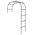 Greenhaus Gardening 3/4 Garden Arch Trellis, Steel Climbing Plant Support Frame