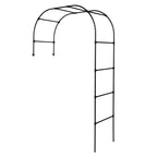 Greenhaus Gardening 3/4 Garden Arch Trellis, Steel Climbing Plant Support Frame