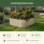 Greenhaus Gardening Heavy-Duty Modular Garden Bed for Urban Gardening