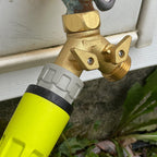 Greenhaus Gardening Faucet Manifold – Dual Outlet Brass Adapter for Water Distribution