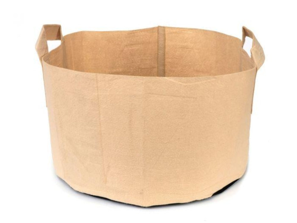 Greenhaus Gardening Tan Grow Pots for Container Gardening in Multiple Sizes
