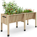 Greenhaus Gardening 46 × 24 × 31 in Elevated Wooden Raised Garden Bed