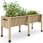 Greenhaus Gardening 46 × 24 × 31 in Elevated Wooden Raised Garden Bed