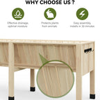Greenhaus Gardening 46 × 24 × 31 in Elevated Wooden Raised Garden Bed