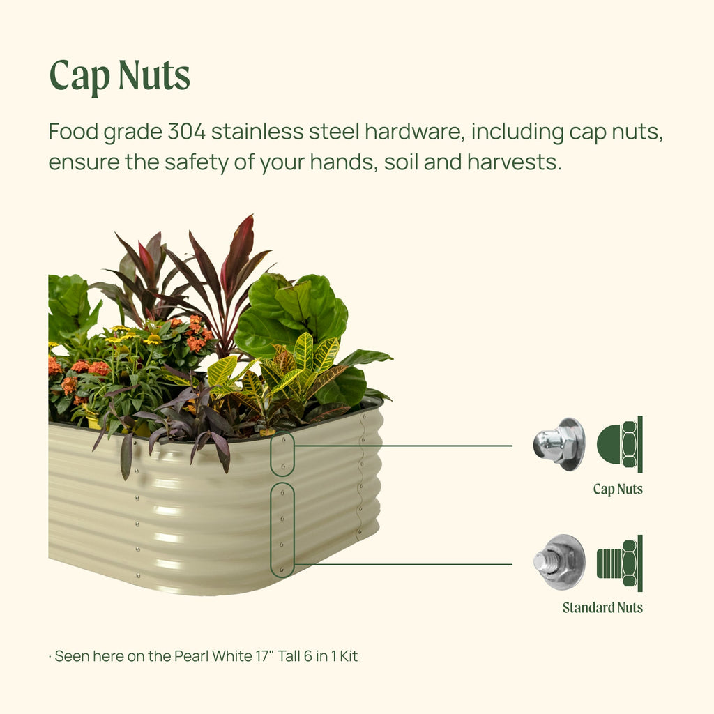 Greenhaus Gardening 17-Inch Raised Garden Bed with U-Shaped Layout
