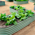 Greenhaus Gardening Large L-Shaped Raised Garden Bed for Corner Gardens