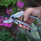 Greenhaus Gardening Coated Anvil Pruner with Spring-Loaded Snap Catch