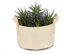 Greenhaus Gardening Tan Grow Pots for Container Gardening in Multiple Sizes