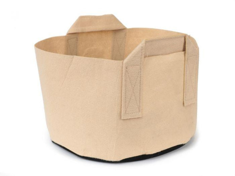 Greenhaus Gardening Tan Grow Pots for Container Gardening in Multiple Sizes