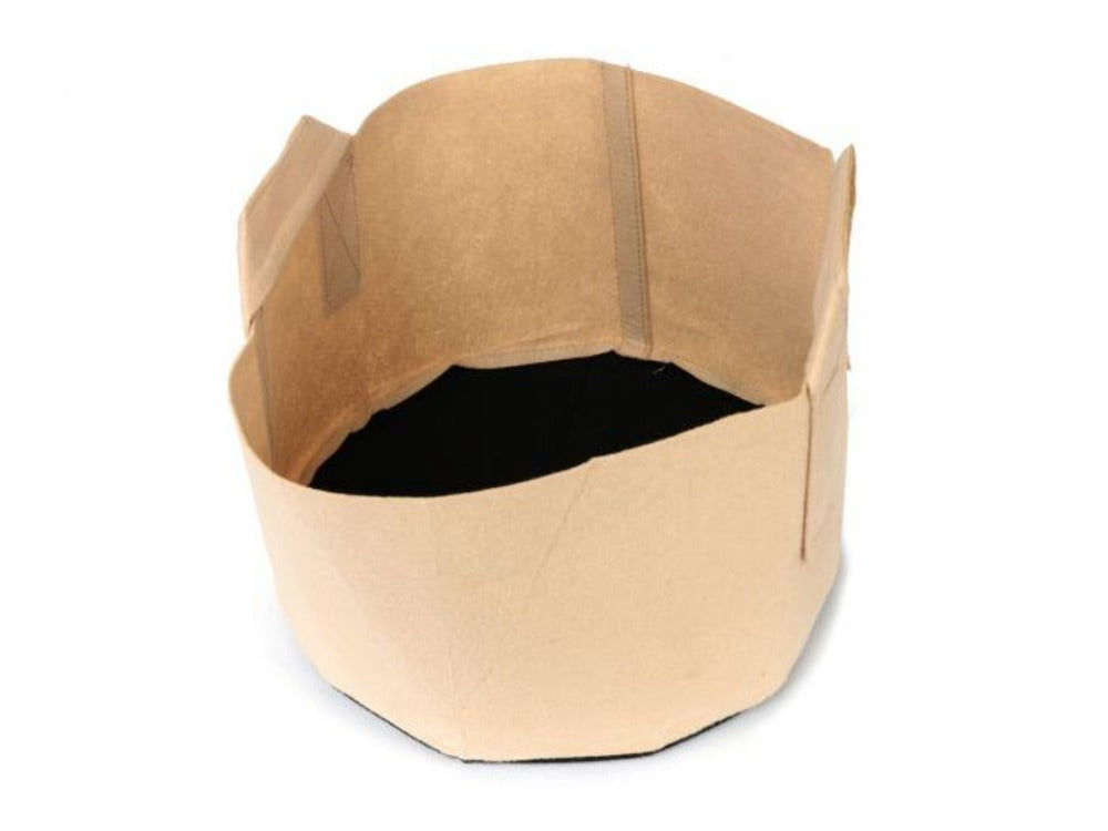 Greenhaus Gardening Tan Grow Pots for Container Gardening in Multiple Sizes