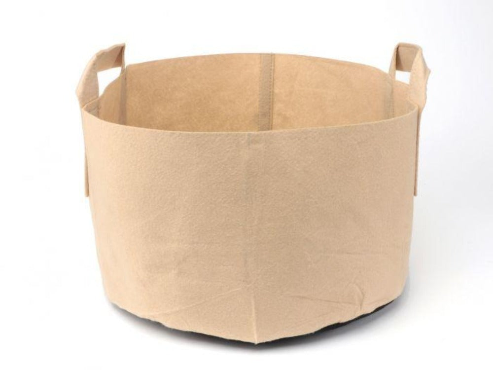 Greenhaus Gardening Tan Grow Pots for Container Gardening in Multiple Sizes