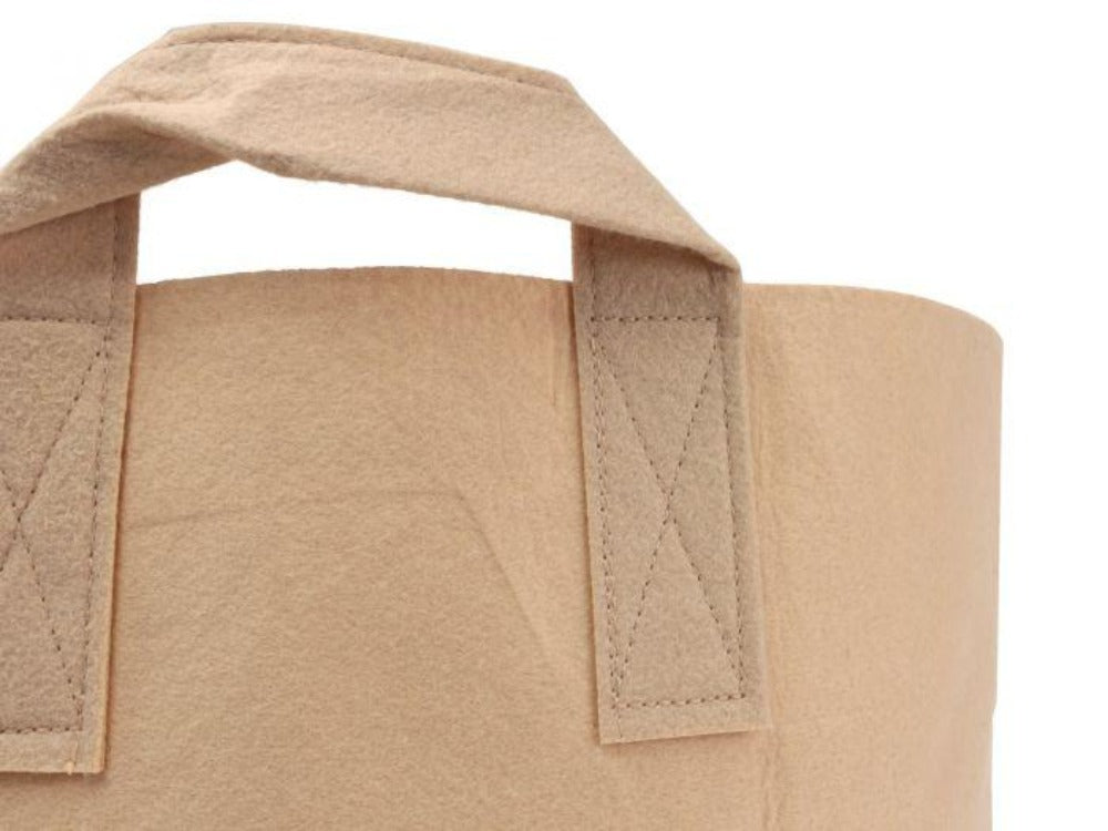 Greenhaus Gardening Tan Grow Pots for Container Gardening in Multiple Sizes