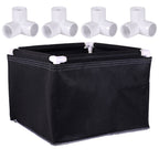 Greenhaus Gardening Portable Fabric Planter Box for Herbs Vegetables and Fruits