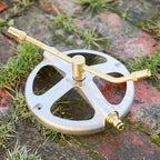 Greenhaus Gardening Steel & Brass Sprinkler – High-Coverage Irrigation