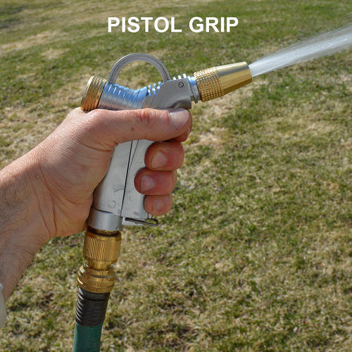 Greenhaus Gardening Pistol Grip Nozzle – Handheld Garden Sprayer with Brass Fittings