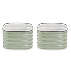 Greenhaus Gardening Modular Metal Grow Beds 2-Pack for Compact Garden Spaces
