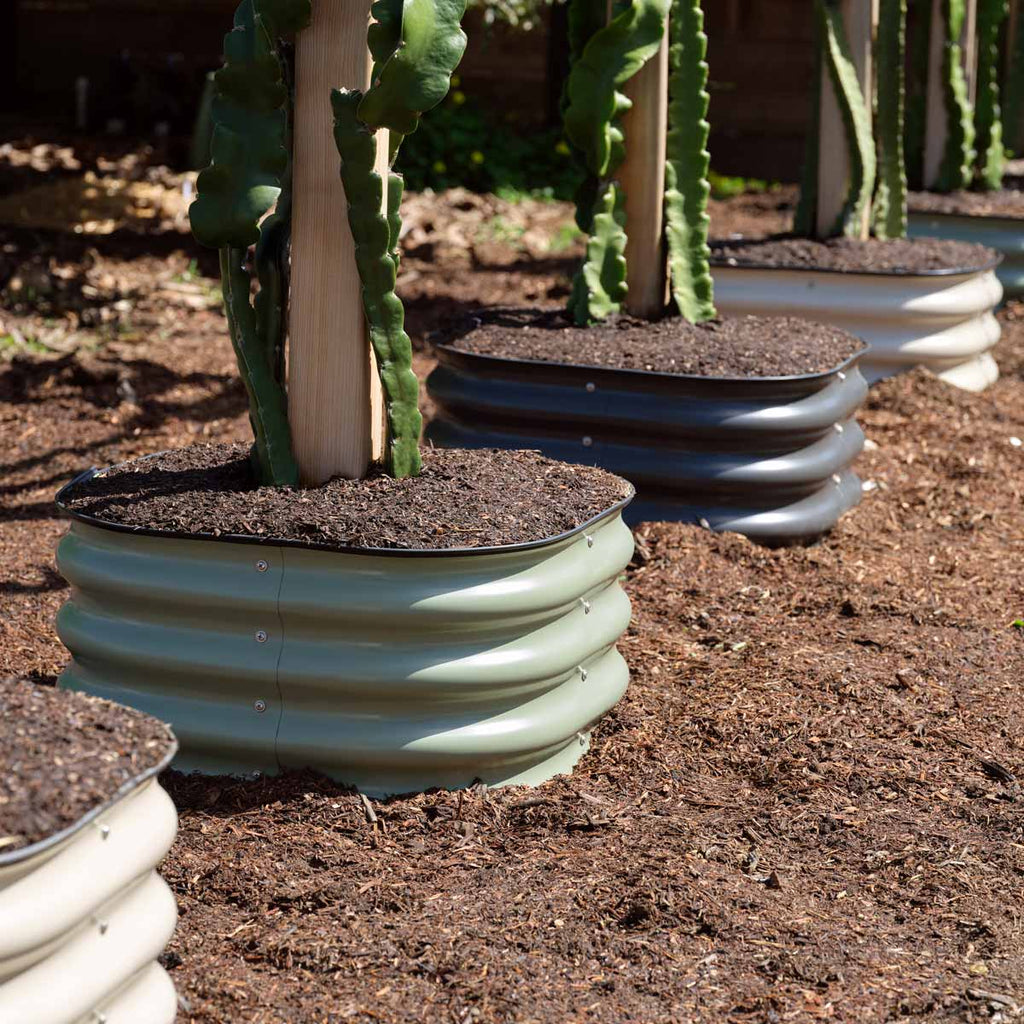 Greenhaus Gardening Modular Metal Grow Beds 2-Pack for Compact Garden Spaces