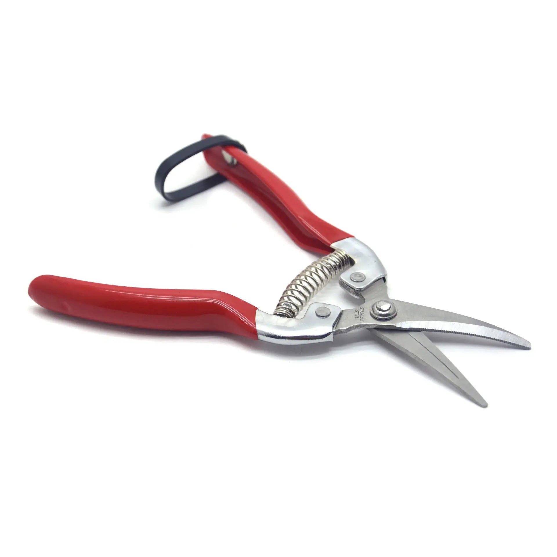 Greenhaus Gardening Industrial Garden Snips for Flowers, Herbs and Fruit Harvesting with Carbon Steel Blades