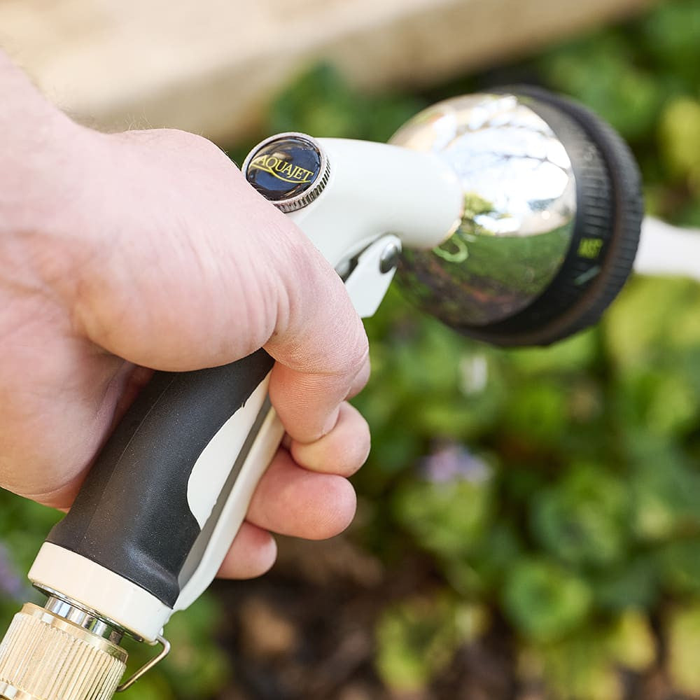 Greenhaus Gardening Garden Hose Nozzle – Quick Attach Sprayer with Four Spray Modes