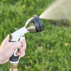 Greenhaus Gardening Garden Hose Nozzle – Quick Attach Sprayer with Four Spray Modes