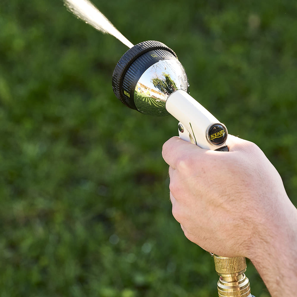 Greenhaus Gardening Garden Hose Nozzle – Quick Attach Sprayer with Four Spray Modes