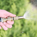 Greenhaus Gardening Heavy-Duty Brass Nozzle for Garden Hose Use