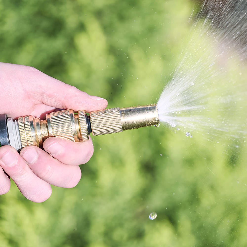 Greenhaus Gardening Heavy-Duty Brass Nozzle for Garden Hose Use