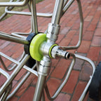 Greenhaus Gardening Hose Reel Cart with Smooth Crank Rewind System