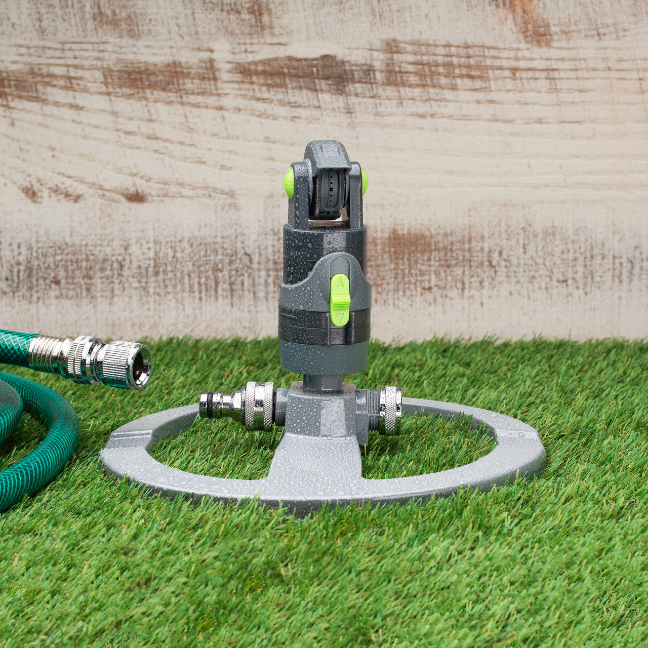 Greenhaus Gardening Circular Sprinkler – Adjustable Arc and Spray Control