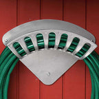 Greenhaus Gardening Cast Aluminum Hose Holder for Up to 100 ft Hoses