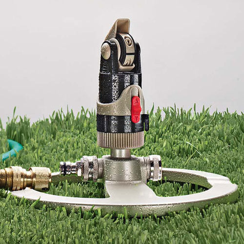 Greenhaus Gardening Circular Sprinkler – Adjustable Arc and Spray Control