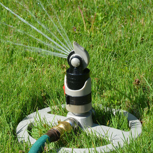 Greenhaus Gardening Circular Sprinkler – Adjustable Arc and Spray Control