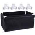 Greenhaus Gardening Portable Fabric Planter Box for Herbs Vegetables and Fruits