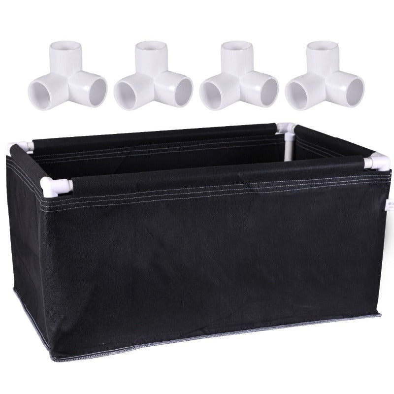 Greenhaus Gardening Portable Fabric Planter Box for Herbs Vegetables and Fruits