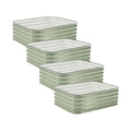 Greenhaus Gardening 4-Pack Medium Modular Metal Raised Garden Bed Kit 15" Tall