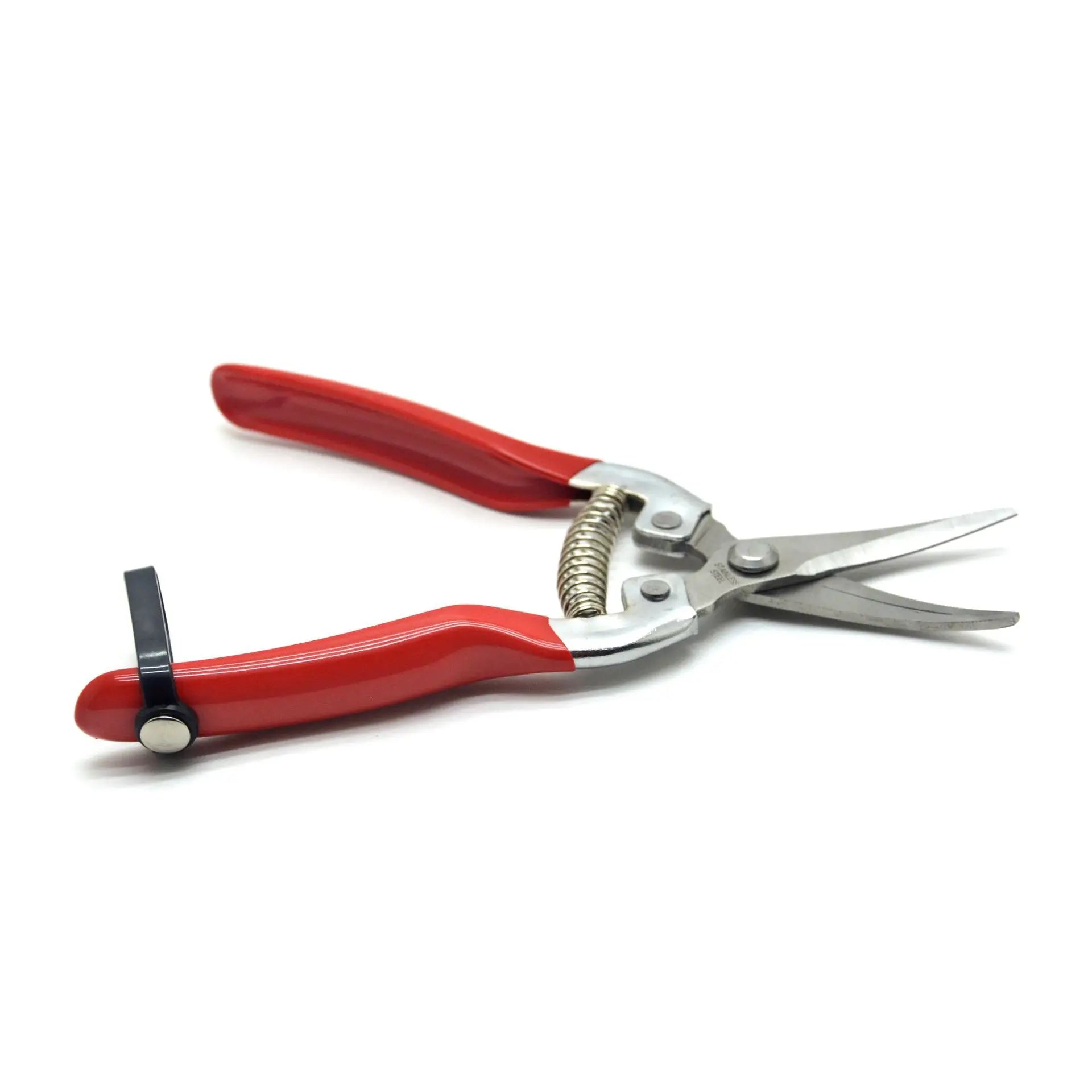 Greenhaus Gardening Industrial Garden Snips for Flowers, Herbs and Fruit Harvesting with Carbon Steel Blades