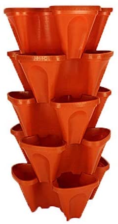 Greenhaus Gardening Vertical Planter for Strawberries, Herbs and Flowers