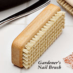 Greenhaus Gardening Wooden Cleaning Brush with Natural Fiber Bristles