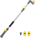 Greenhaus Gardening Adjustable Garden Hose Watering Wand with 180° Swivel Head