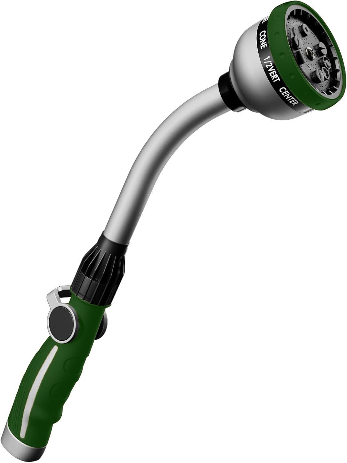 Greenhaus Gardening Heavy Duty 15-Inch Watering Wand with 10 Spray Patterns